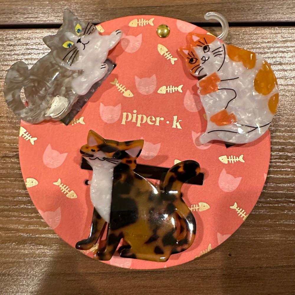 Piper K Cat Hair Clips Set